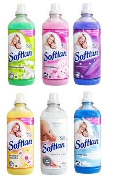 НЕМЕЦКИЙ SOFTLAN 6 X КОНЦЕНТРАТ СМЯГЧИТЕЛЕЙ ДЛЯ ТКАНИ 1 Л СМЕСЬ