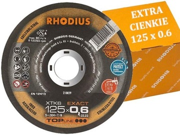 Tarcza tarcze do cięcia metalu 125x0,6 RHODIUS TOP