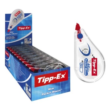 Tipp-Ex Міні Pocket Mouse - стрічка коригувальна надстійкий, набір 6 шт. (вживаний)