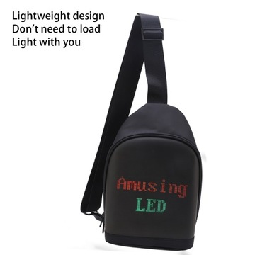 Сумка через плечо со светодиодным дисплеем Многофункциональная