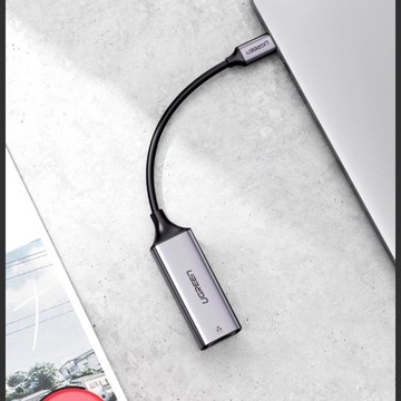Внешняя сетевая карта Ugreen RJ45 — USB Type C (1000 Мбит/с/1 Гбит/с)Giga
