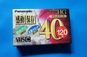 KASETA DO KAMER VHS-C Panasonic XG40 Super HG 40 /120 min