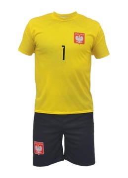 Strój komplet piłkarski-SZCZĘSNY POLSKA -122cm