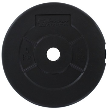PLATINUM FITNESS OBCIĄŻENIE ŻELIWNE 5kg KIEROWNICA KRĄŻEK TALERZ
