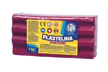 MIĘKKA PLASTELINA ASTRA 1 KG PURPUROWA