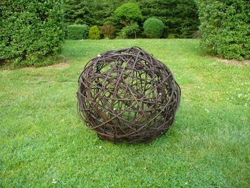 ДЕКОРАТИВНЫЙ ПЛЕТЕНЫЙ ШАР ДЛЯ САДА, ПЛЕТЕННЫЙ, 50 см