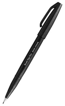 Pisak do kaligrafii PENTEL BRUSH SIGN czarny