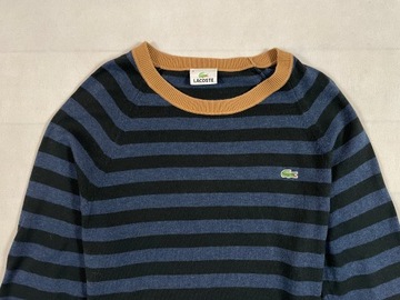 Lacoste sweterek męski klasyczny unikat logo M L
