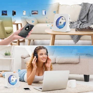 ПОРТАТИВНЫЙ CD-ПЛЕЕР BLUETOOTH С HIFI ДИНАМИКАМИ, С ДИСТАНЦИОННЫМ УПРАВЛЕНИЕМ, FM-РАДИО