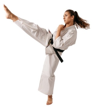 ПОЯС КИМОНО ДЛЯ ДЕТЕЙ КАРАТЭ SHINKYOKUSHINKAI БЕЛЫЙ 100 СМ