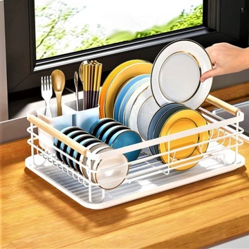 ПОДСТАВКА ДЛЯ СУШИЛКИ ПОСУДЫ, БОЛЬШАЯ, БЕЛАЯ, XXL