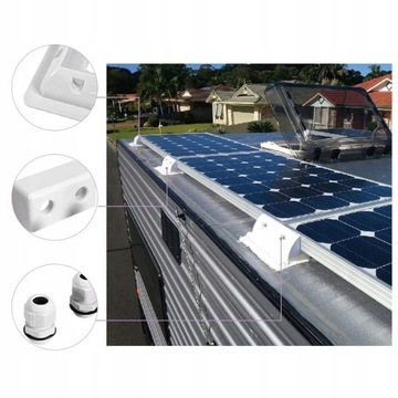 КРОНШТЕЙН СОЛНЕЧНОЙ ПАНЕЛИ БЕЛЫЙ МОНТАЖНЫЙ КРОНШТЕЙН СОЛНЕЧНОЙ ПАНЕЛИ