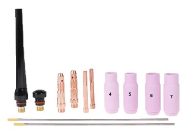 Сварочная горелка TIG LIFT с клапаном 17В МАЛЕНЬКАЯ ВИЛКА SK25 9мм