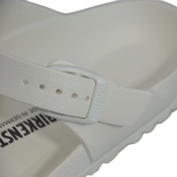 Wygodne klapki japonki na lato Birkenstock Gizeh Pianka EVA White