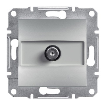SCHNEIDER ASFORA GNIAZDO SAT KOŃCOWE 1DB ALU B/R