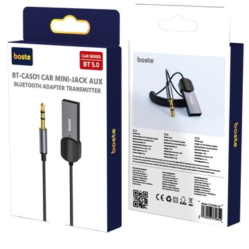 АВТОМОБИЛЬНЫЙ ПЕРЕДАТЧИК BOSTE AUX BLUETOOTH 5.0 АУДИОПРИЕМНИК МИНИ-ДЖЕК