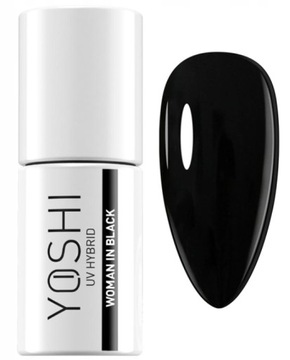 Yoshi Lakier Hybrydowy nr 605 - Czarny Black 6ml