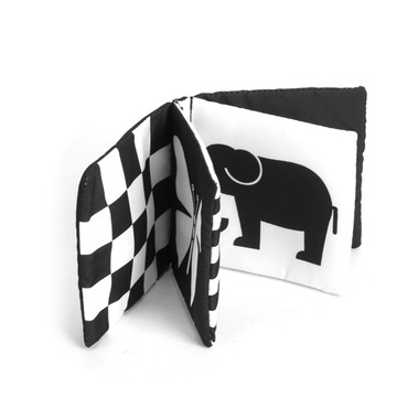 Книга для визуального развития детей, которую можно стирать.