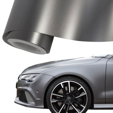 FOLIA Samochodowa Perła Satyna SZARA GRAFIT 152x50