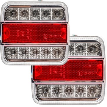 LAMPA TYLNA LED 12V 24V 2SZT przyczepki przyczepy