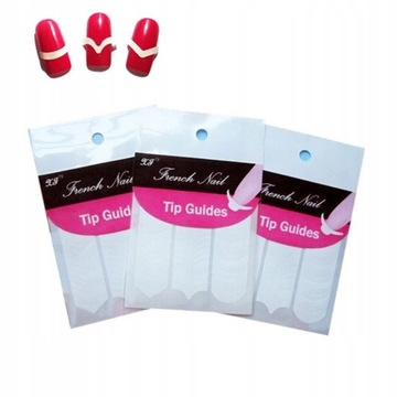 Полоски для французского маникюра, 48 штук, шаблон наклейки