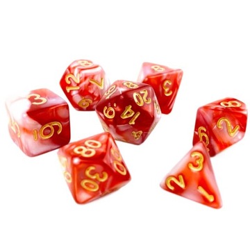 OSTATNIA NADZIEJA ZESTAW 7 KOŚCI KOSTEK RPG