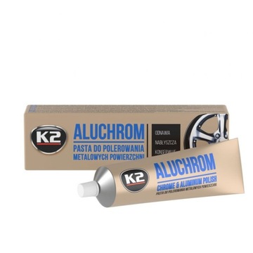 K2 PASTA POLERSKA ALUCHROM DO ALUMINIUM CHROMU 120g
