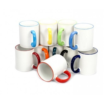 Kubek 330ml z Różowym Uszkiem JS Coating