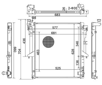 CHLADIČ MITSUBISHI L200 2006-