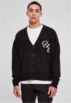 Sweter Initials Cardigan Black Urban Classics XL