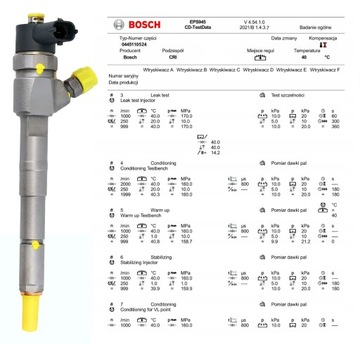 BOSCH 0 445 110 524 TRYSKA VSTŘIKOVAČE