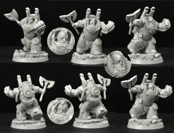 Figurka SF Dwarf Squat Cruiser Suit + Podstawka 28mm Scibor 28SF0159 WH40K