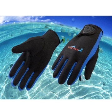 RĘKAWICE DO SNORKELOWANIA OCIEPLANE UNISEX ELASTYCZNE DOPASOWANIE