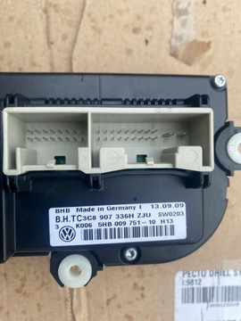 GOLF VI PLUS PANEL VENTILACE KLIMATIZACE 5HB009751