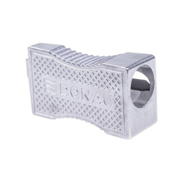 Точилка алюминиевая одинарная, серебристая, 20 шт.