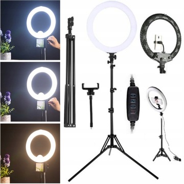LAMPA PIERŚCIENIOWA LED PREZENT+GRATIS STATYW 2,2m