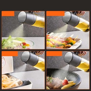 Spryskiwacz do oleju oliwy ocet dozownik spray rozpylacz szklany 250ml