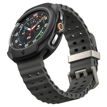 SPIGEN MATOWE ODPORNE GUMOWE ETUI NAKŁADKA DO GALAXY WATCH 8 CLASSIC 46MM