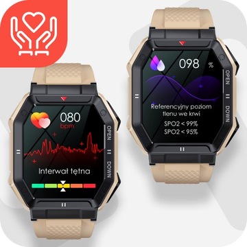 МУЖСКИЕ СМАРТ-ЧАСЫ ВОЕННОЕ ДАВЛЕНИЕ ГОВОРЯЩЕЕ МНОГОФУНКЦИОНАЛЬНОЕ МЕНЮ PL