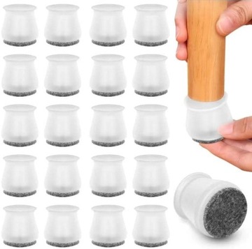 20 шт. Защитные накладки на ножки стула.