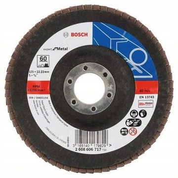 Tarcza Szlifierska Listkowa X551 125mm P60 Bosch