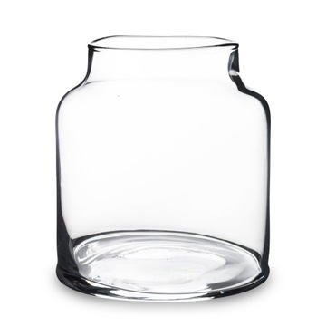 WAZON SZKLANY NA KWIATY PRZEZROCZYSTY 15 CM