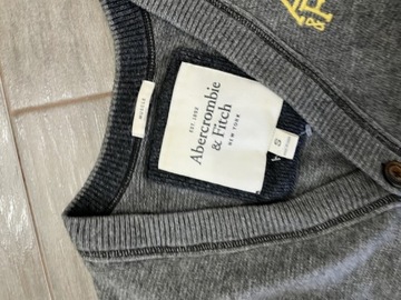 Abercrombie&Fitch męski sweter wełna len wool