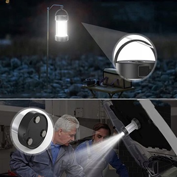 СОЛНЕЧНЫЙ СВЕТОДИОДНЫЙ ФОНАРЬ POWERBANK КЕМПИНГОВАЯ ЛАМПА