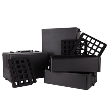 Косметичка, лак, лампа, XXXL 4-в-1, большой кейс, чемодан на колесах