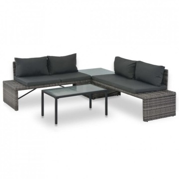 ZESTAW MEBLI OGRODOWYCH TECHNORATTAN SOFA MEBLE