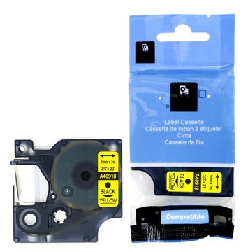TAŚMA DO DYMO 40918 ŻÓŁTA 9mm s0720730