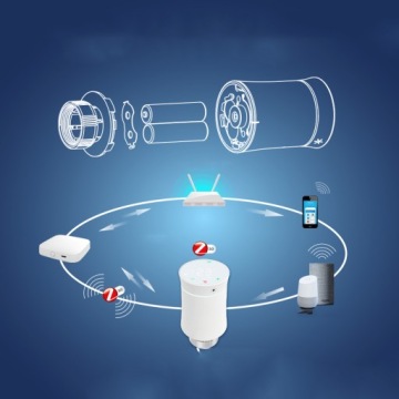 ИНТЕЛЛЕКТУАЛЬНЫЙ ТЕРМОСТАТ НА ГОЛОВКЕ TUYA ZIGBEE 4ШТ.