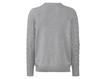 LIVERGY Sweter męski z bawełny szary rozmiar XL 56/58