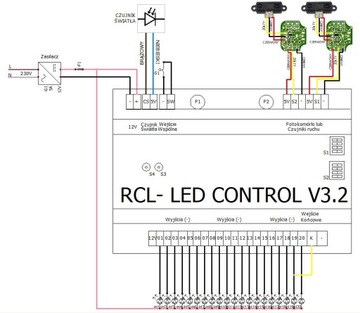 Лестничный контроллер RCL-LED ADVANCED, BOX_GP_2